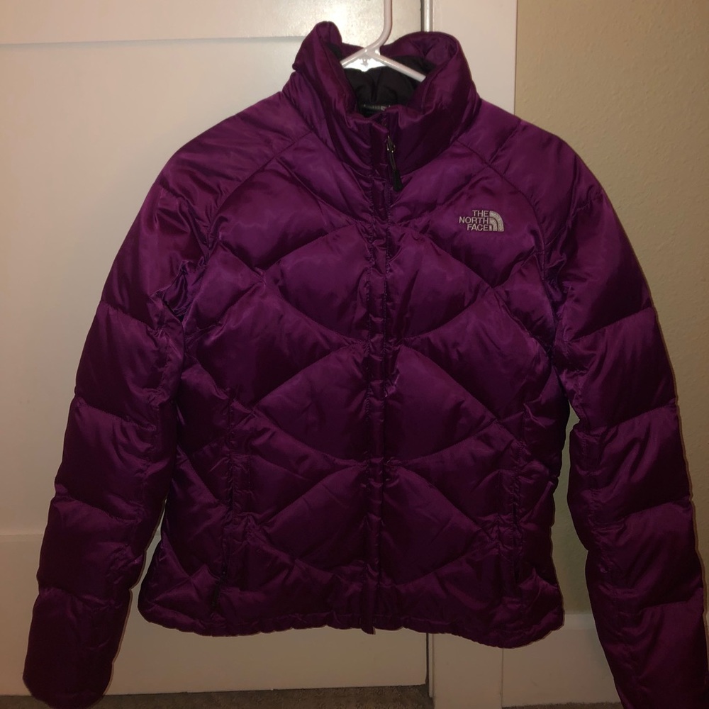 The North Face Purple Puffer Down Coat Jacket